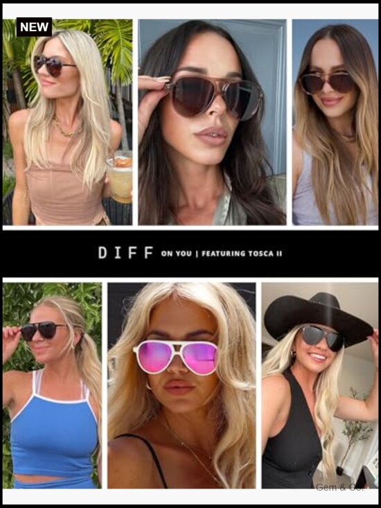 Polarized Aviator Sunglasses for Women, UV400 Protection, Lightweight Acetate
